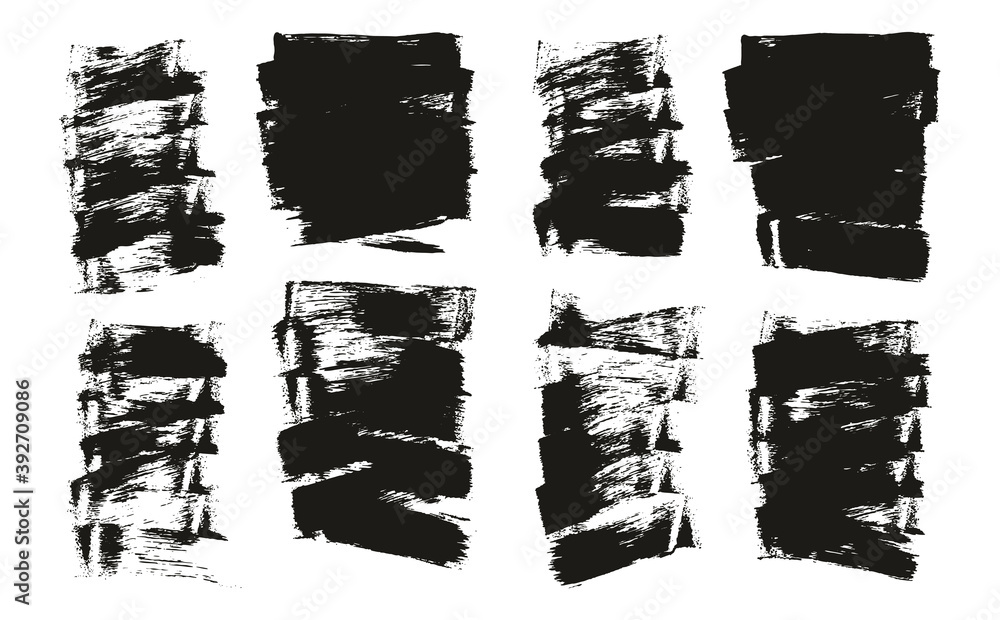 Flat Sponge Thin Artist Brush Short Background High Detail Abstract Vector Background Set Flat Sponge Thin Artist Brush Short Background High Detail Abstract Vector Background Set