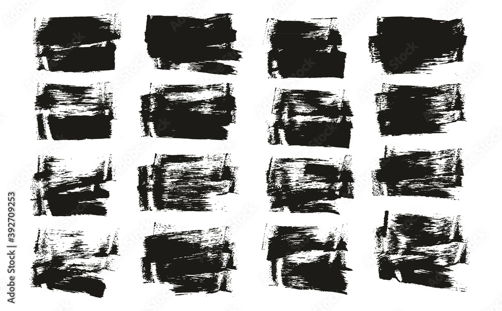 Flat Sponge Thin Artist Brush Short Background High Detail Abstract Vector Background Set Flat Sponge Thin Artist Brush Short Background High Detail Abstract Vector Background Set