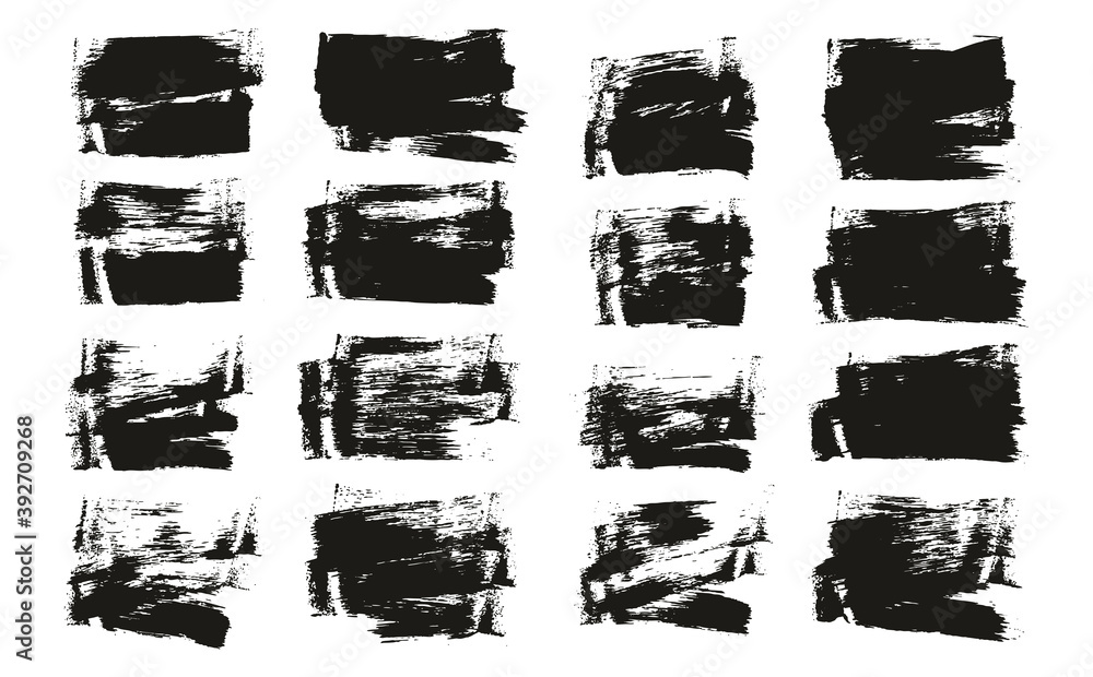Flat Sponge Thin Artist Brush Short Background High Detail Abstract Vector Background Set Flat Sponge Thin Artist Brush Short Background High Detail Abstract Vector Background Set