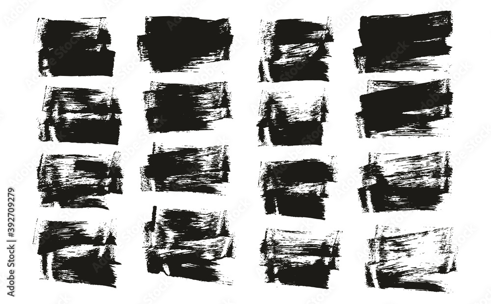 Flat Sponge Thin Artist Brush Short Background High Detail Abstract Vector Background Set Flat Sponge Thin Artist Brush Short Background High Detail Abstract Vector Background Set