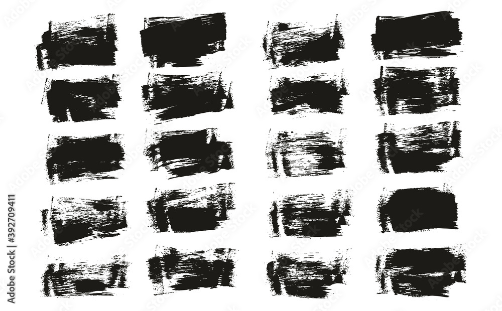 Flat Sponge Thin Artist Brush Short Background High Detail Abstract Vector Background Set Flat Sponge Thin Artist Brush Short Background High Detail Abstract Vector Background Set