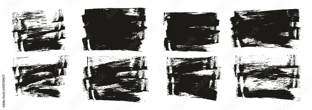 Flat Sponge Thin Artist Brush Short Background High Detail Abstract Vector Background Set Flat Sponge Thin Artist Brush Short Background High Detail Abstract Vector Background Set