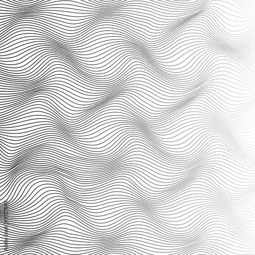 Vector abstract waves texture. Endless background. Can be used for cards, invitations, fabrics, wallpapers, ornamental template for design and decoration.