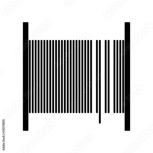 Cable drum vector