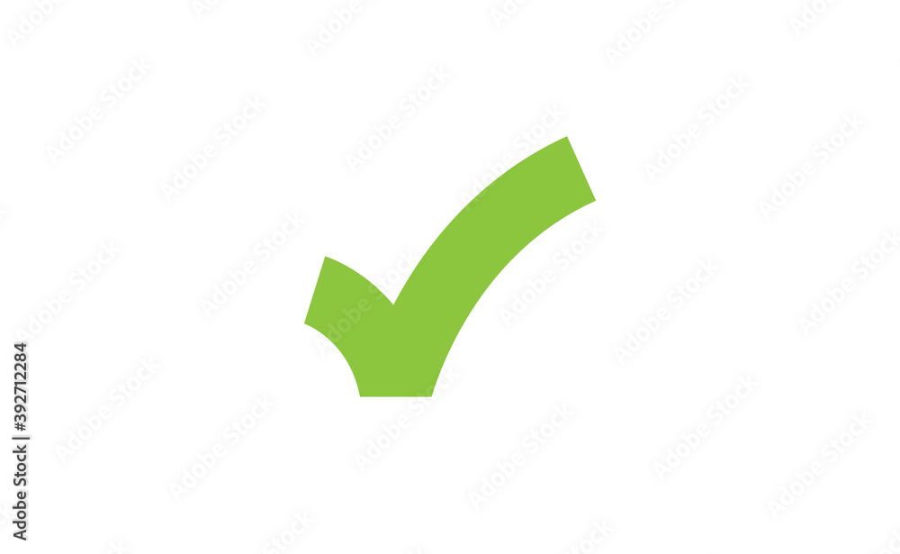 Tick check mark vector icon. Green approval symbol. Tick check mark vector icon. Green approval symbol.