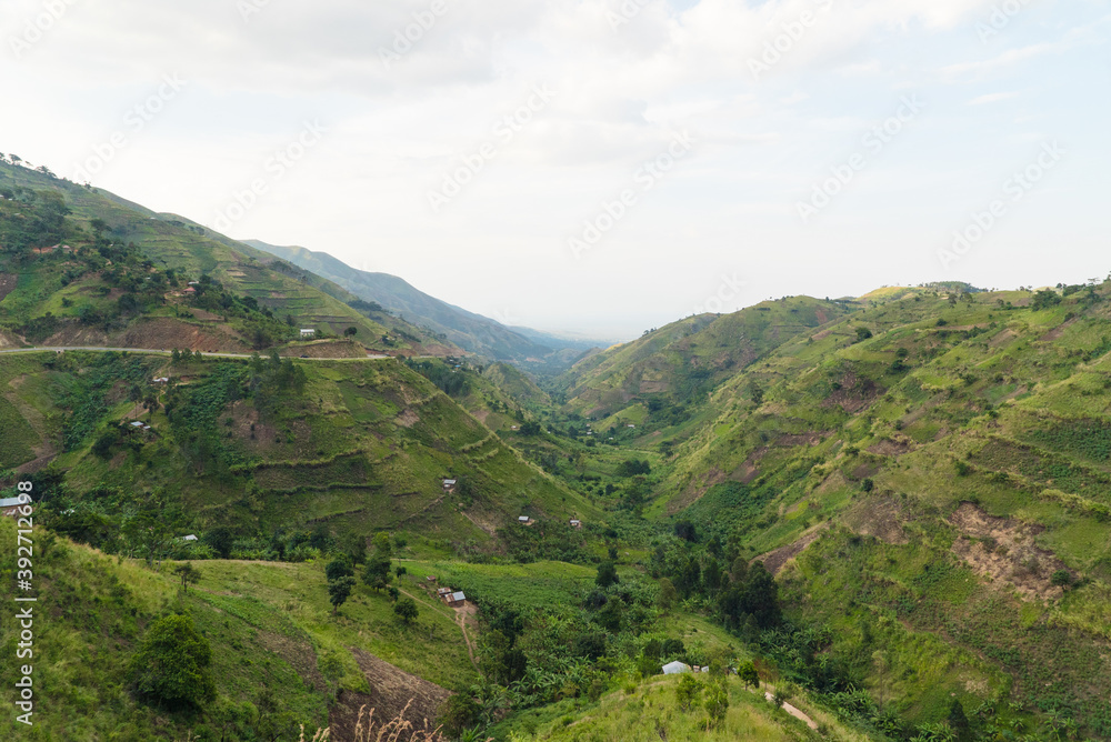 Naklejka premium Great Rift Valley in Uganda, Africa