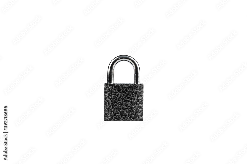 Padlock dark isolated on a white background. Padlock dark isolated on a white background.