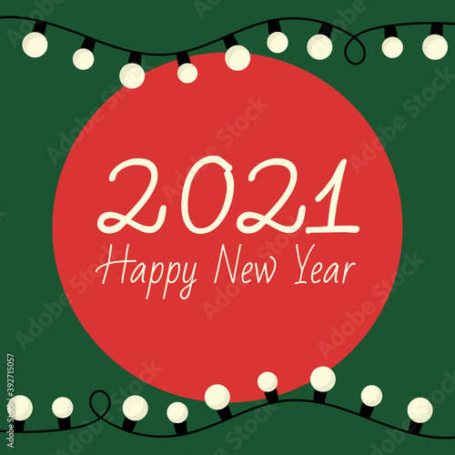2021 banner concept with light bulbs