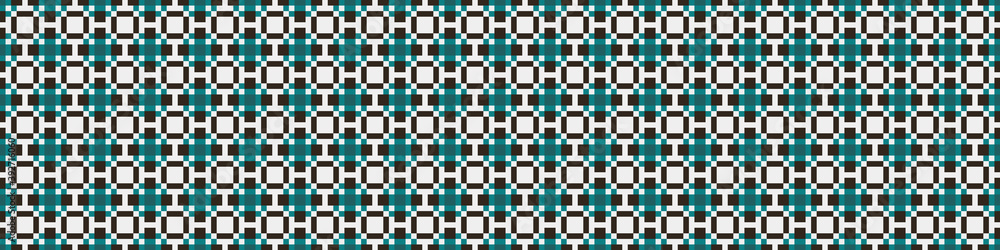 Fototapeta premium Abstract Cross Pattern Dots Logo generative computational art illustration