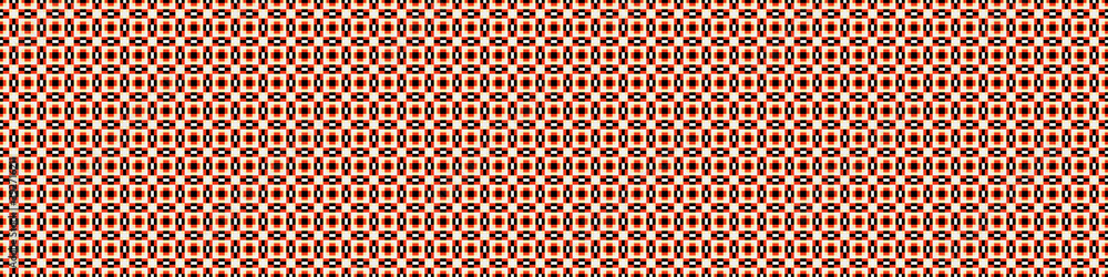 Fototapeta premium Abstract Cross Pattern Dots Logo generative computational art illustration