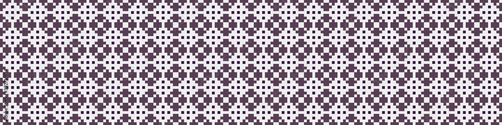 Fototapeta premium Abstract Cross Pattern Dots Logo generative computational art illustration