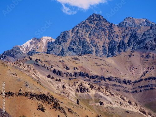 Parque nacional Aconcagua, montaña con pico nevados