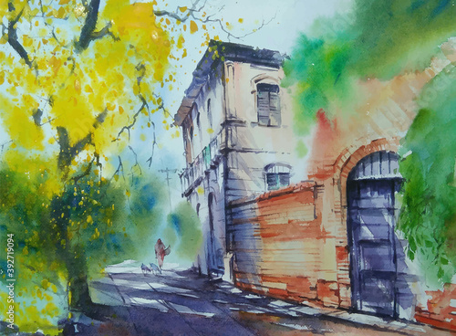 old house in the city