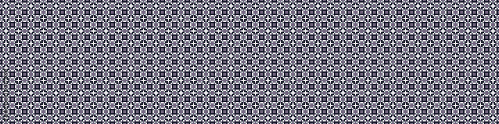 Fototapeta premium Abstract Cross Pattern Dots Logo generative computational art illustration