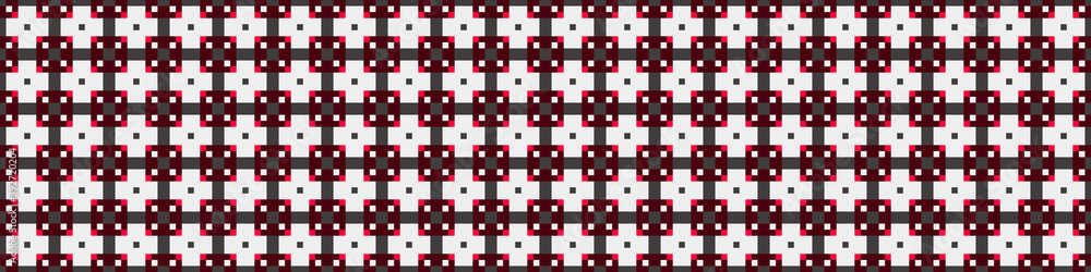 Fototapeta premium Abstract Cross Pattern Dots Logo generative computational art illustration