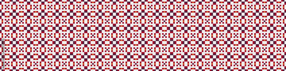 Fototapeta premium Abstract Cross Pattern Dots Logo generative computational art illustration