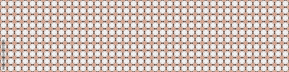 Fototapeta premium Abstract Cross Pattern Dots Logo generative computational art illustration