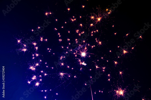 Fireworks on the background of the night sky © Severe