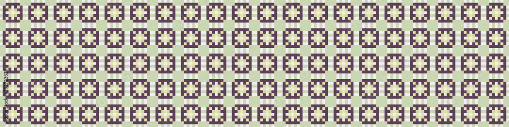 Fototapeta premium Abstract Cross Pattern Dots Logo generative computational art illustration