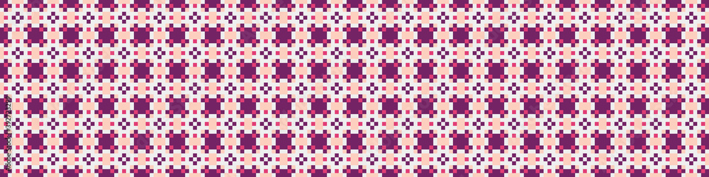 Fototapeta premium Abstract Cross Pattern Dots Logo generative computational art illustration