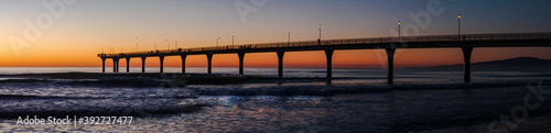 panoramic pier at sunrise