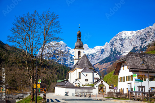 Church of Ramsau, a small village near Berchtesgaden in Bavaria, Germany