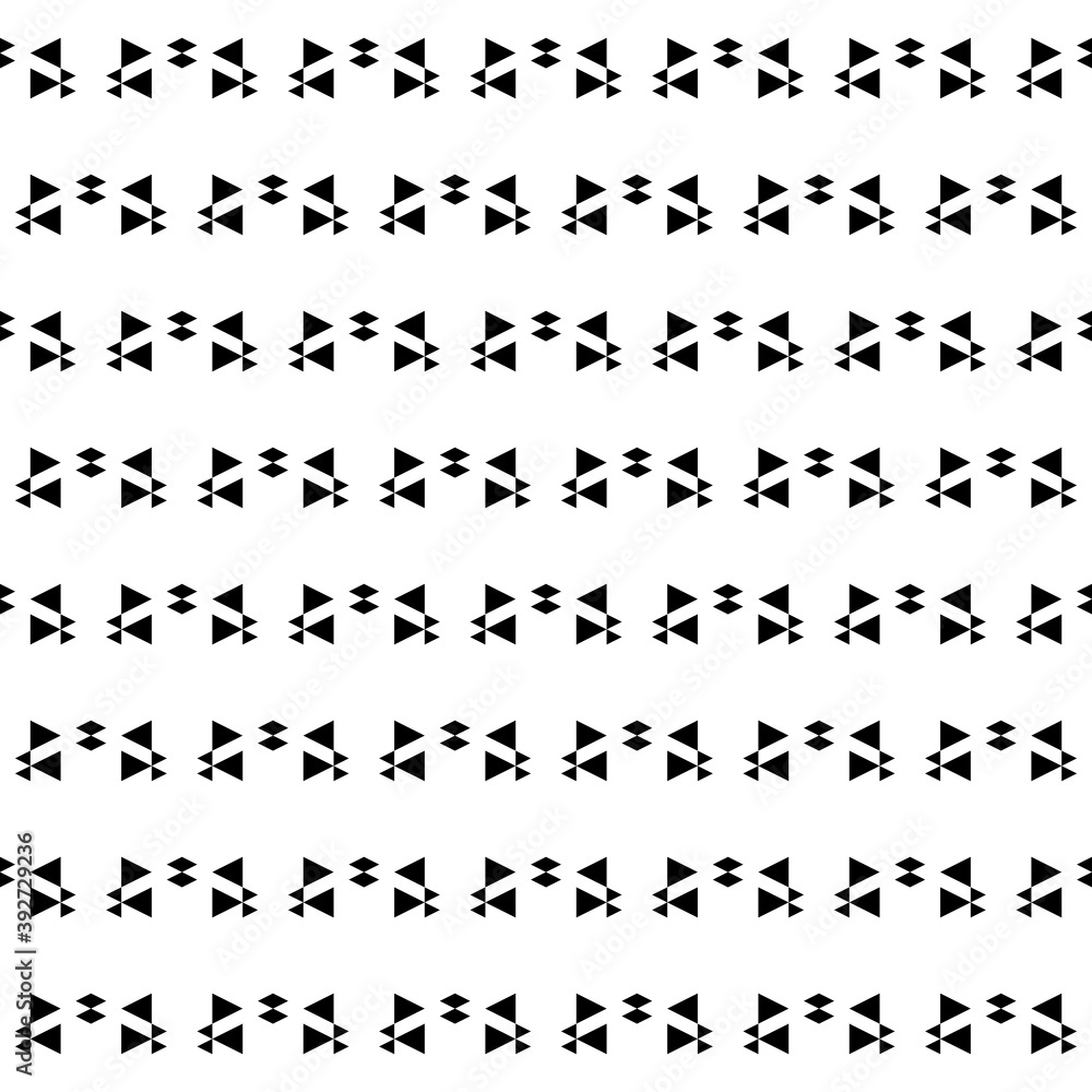 Naklejka premium Seamless pattern. Rhombuses, triangles ornament. Polygons background. Simple shapes wallpaper. Geometrical backdrop. Digital paper, web designing, textile print. Vector