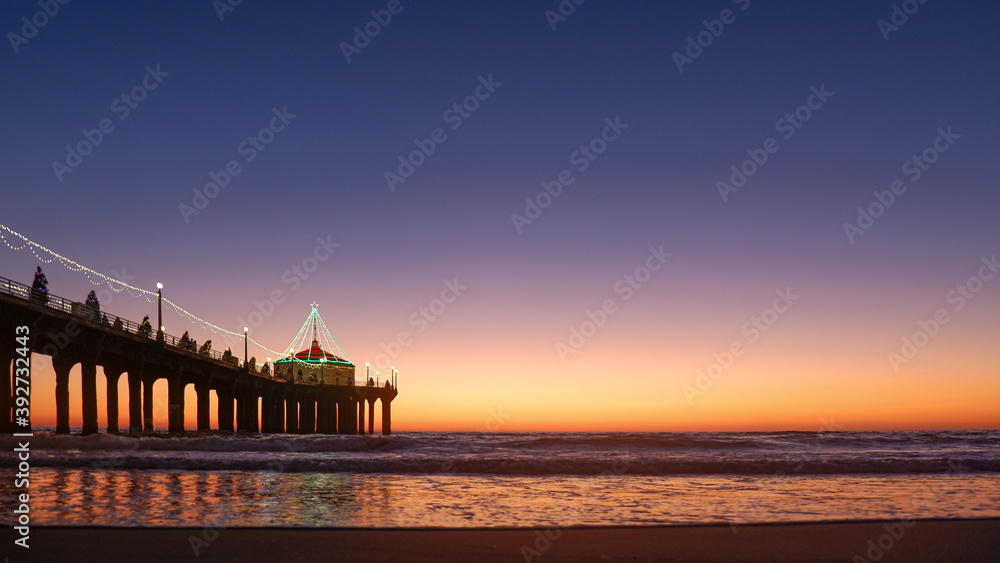 Fototapeta premium Beach Christmas Sunset
