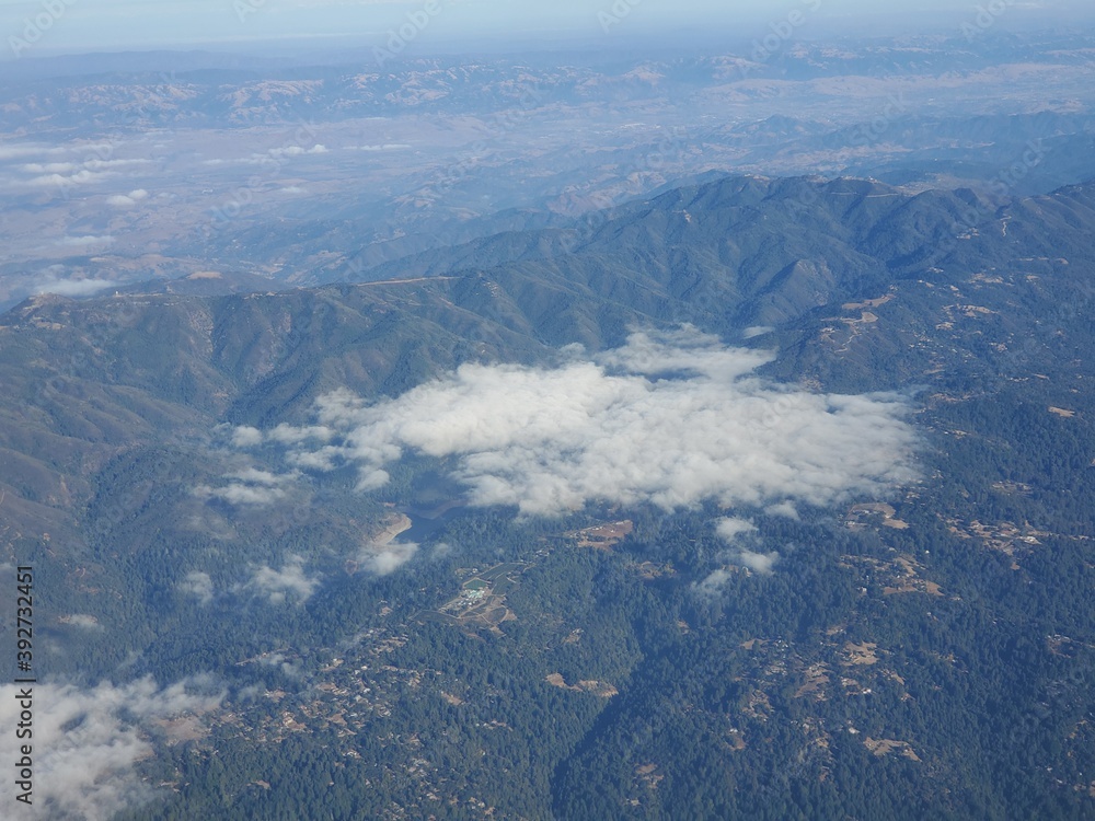 Flying Over the Santa Cruz Mountains