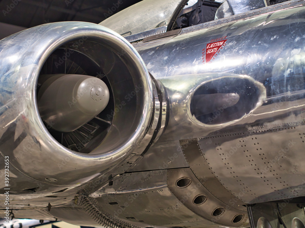 Engine and its reflection of the Avro Canada CF-100 Canuck the `Clunk` Engine and its reflection of the Avro Canada CF-100 Canuck the `Clunk`
