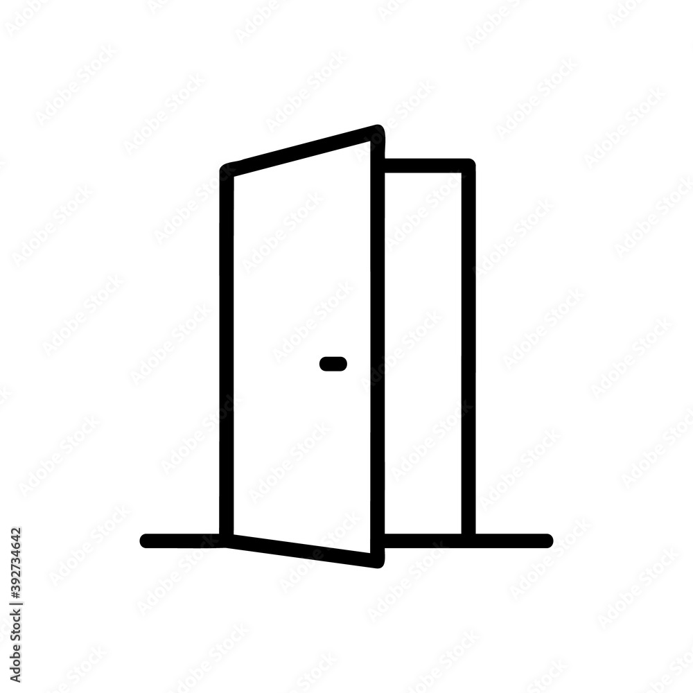 door icon isolated on white background from home collection. door icon trendy and modern door symbol for logo, web, app, UI. door icon simple sign. door icon isolated on white background from home collection. door icon trendy and modern door symbol for logo, web, app, UI. door icon simple sign.