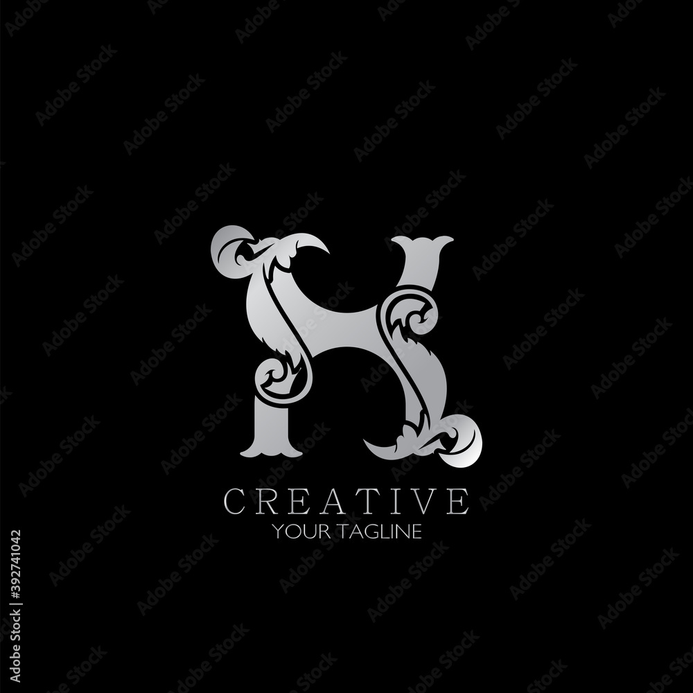 Creative X Letter Luxury Initial Nature Tropical Leaf logo Icon, monogram vector design concept nature vintage.