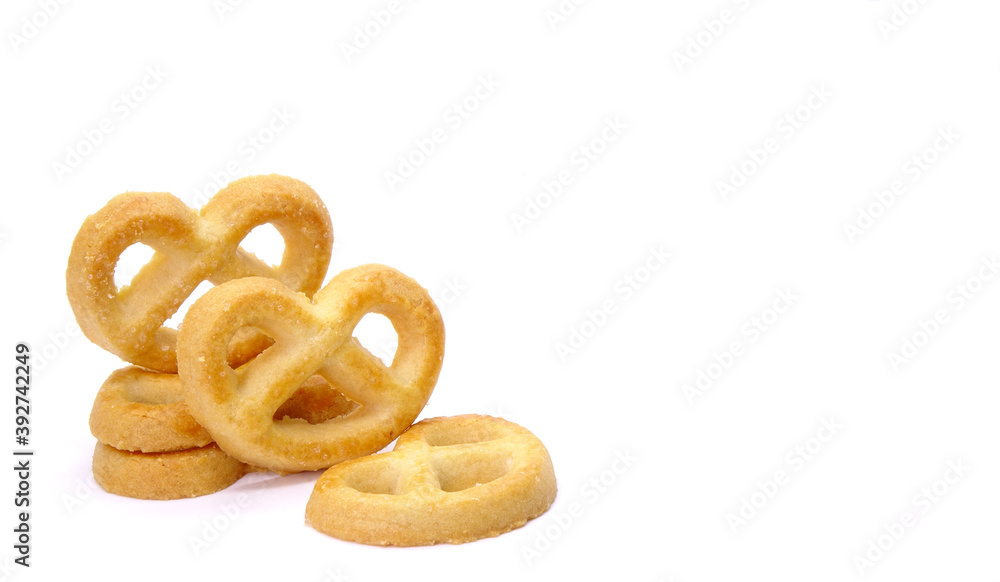Cookies isolated on white background, copy space Cookies isolated on white background, copy space