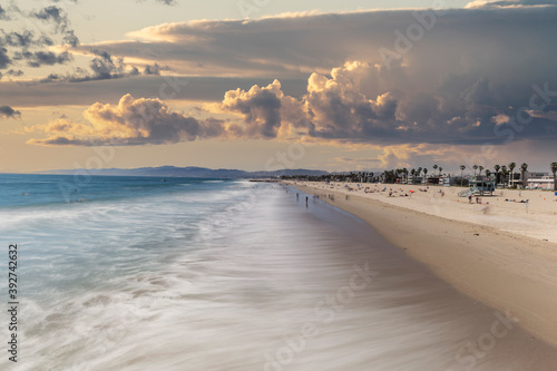 Venice Beach with motion bl...