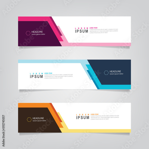 Vector banner abstract geometric background, modern banner advertising design. can use for brochure, flyer, covers, annual report and print template