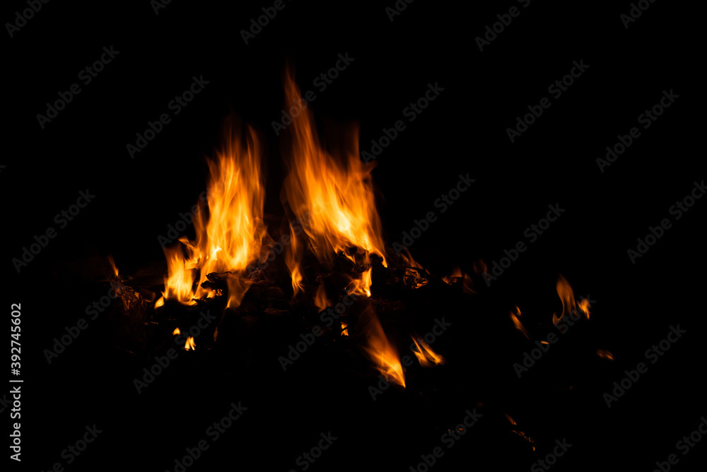 Fire flames on black background. fire burst texture for banner backdrop. Fire flames on black background. fire burst texture for banner backdrop.