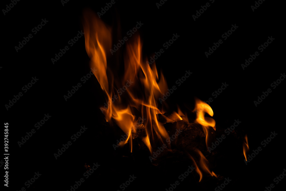 Fire flames on black background. fire burst texture for banner backdrop. Fire flames on black background. fire burst texture for banner backdrop.