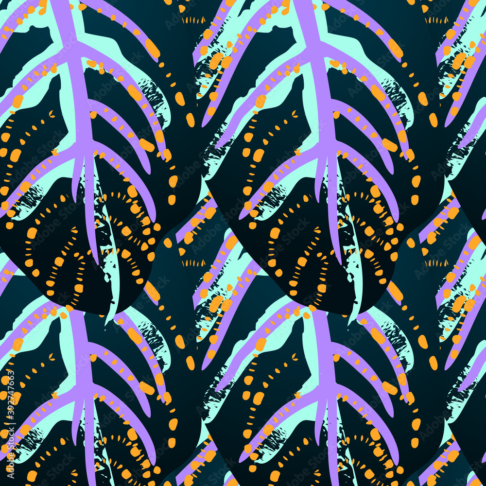 Tropical Leaf. Modern Motif. Jungle Print. Foliage Tropical Leaf. Modern Motif. Jungle Print. Foliage