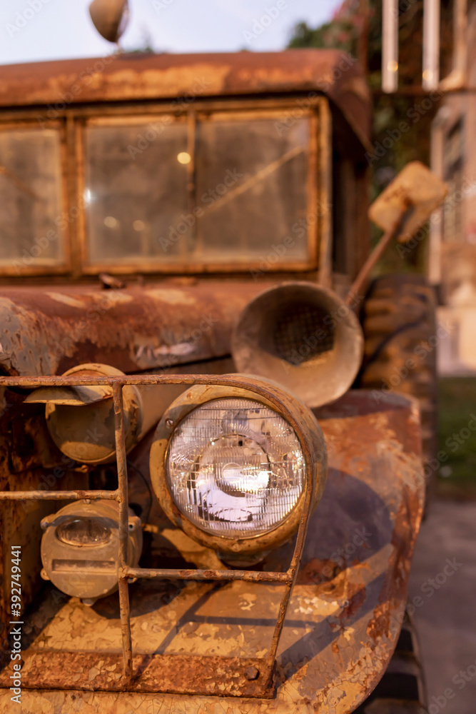 Very old rusty US military truck Very old rusty US military truck
