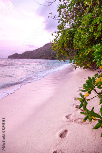 Amazing island of Seychelles in tropical paradise