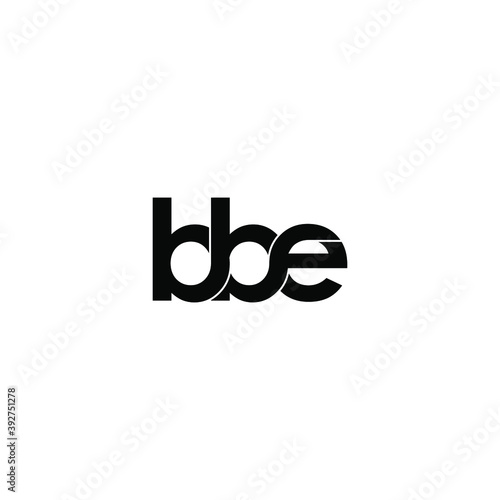 bbe letter original monogram logo design