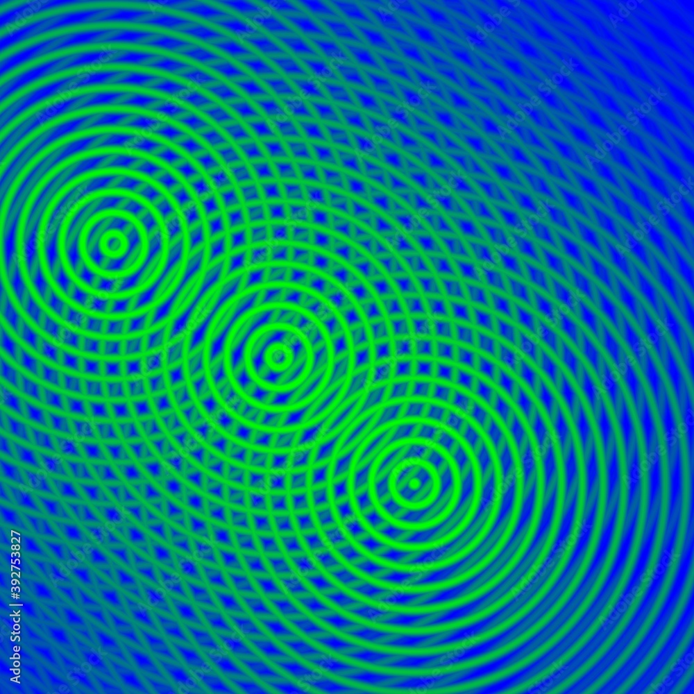Blue green spiral, fractal, galaxy, abstract background with circles Blue green spiral, fractal, galaxy, abstract background with circles