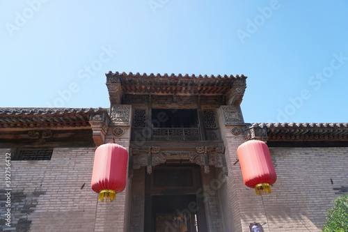 Chinese traditional architecture courtyard decoration.