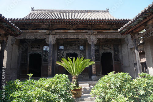 Chinese traditional architecture courtyard decoration.