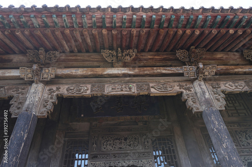 Chinese traditional architecture courtyard decoration.