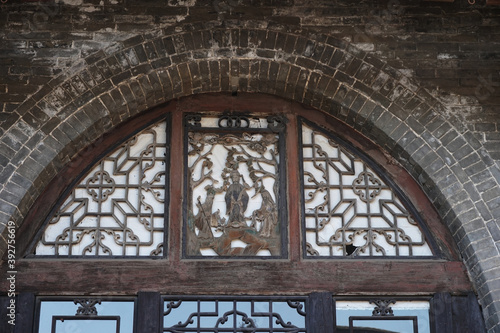 Chinese traditional architecture courtyard decoration.