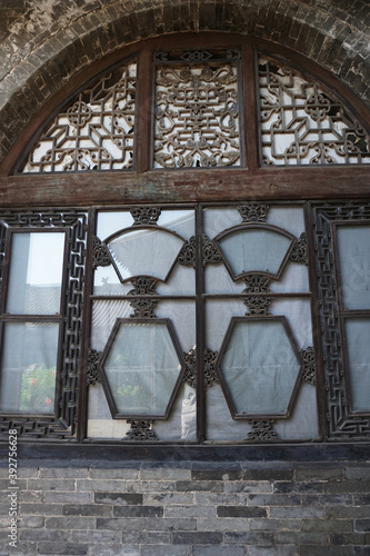 Chinese traditional architecture courtyard decoration.