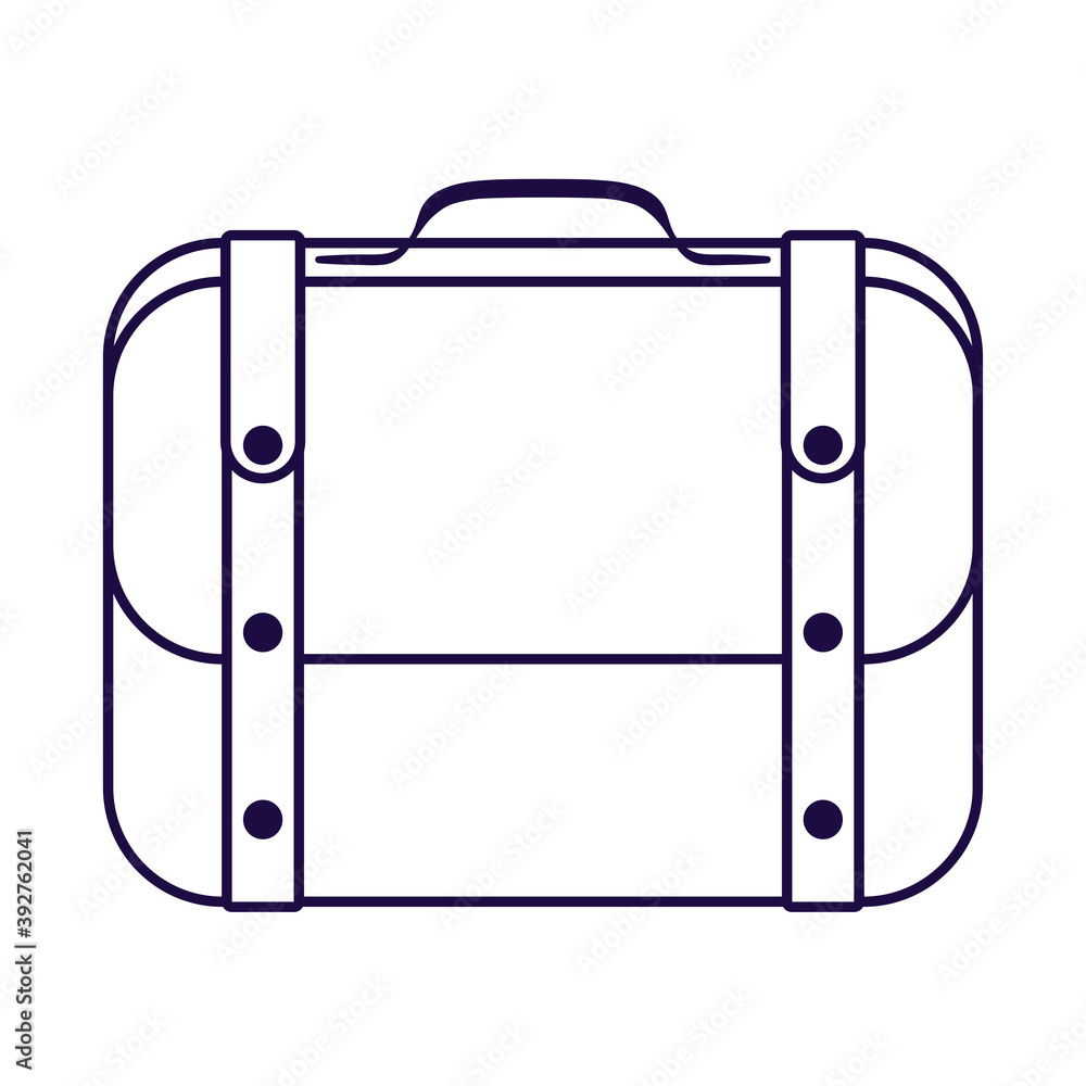 travel suitcase line style icon travel suitcase line style icon