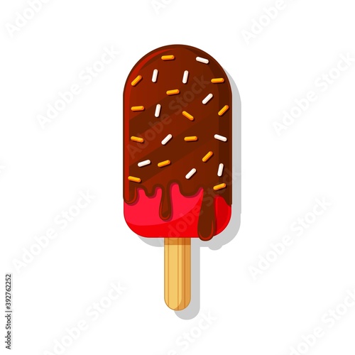 Popsicle vector isolated on white background
