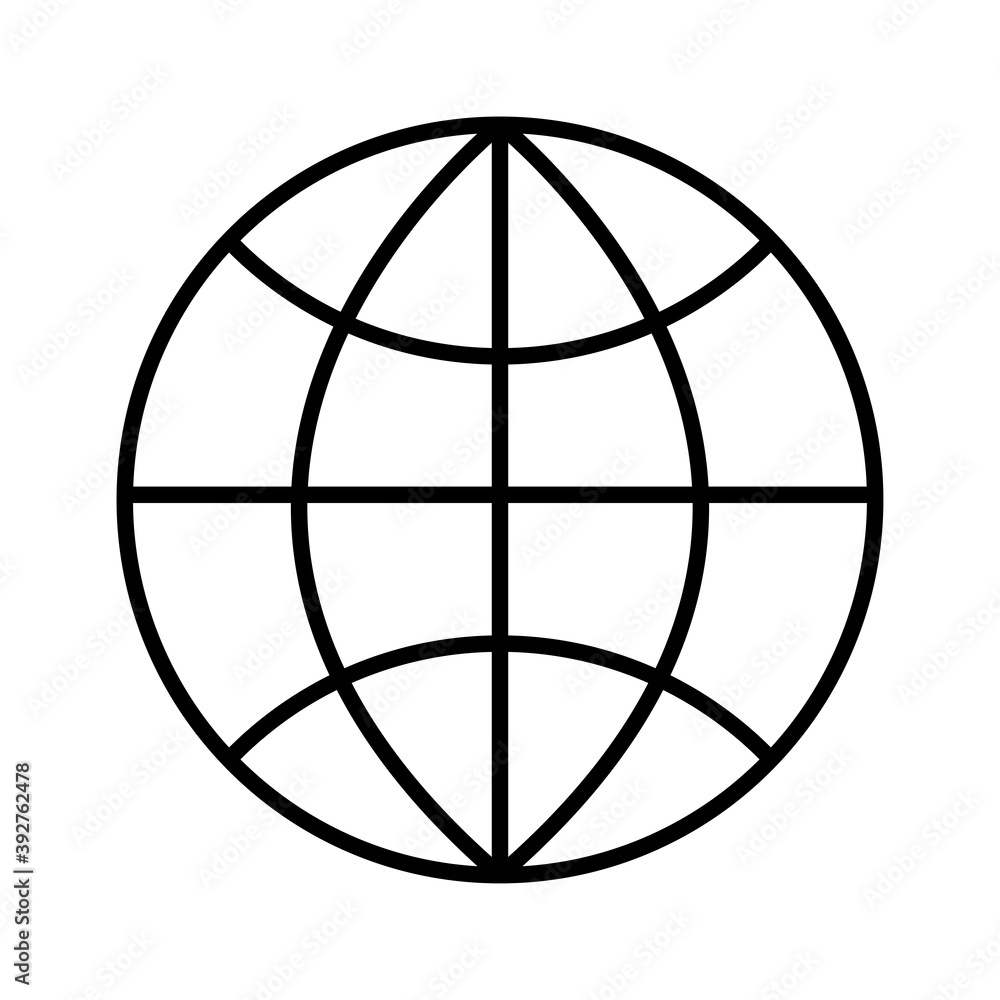 sphere planet line style icon sphere planet line style icon
